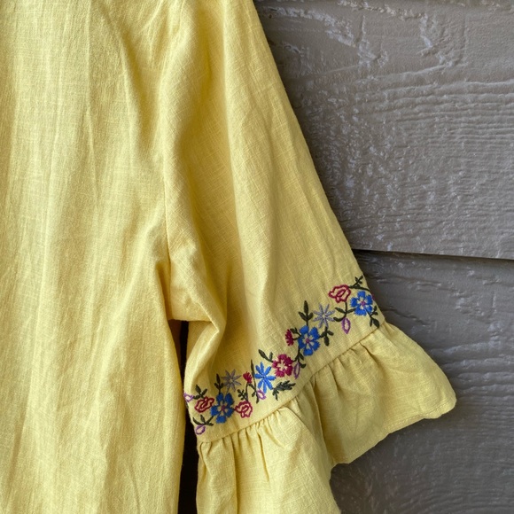 Orange creek Princess Seam Embroidered Top blouse - Picture 8 of 15